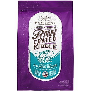 Stella & Chewy's Wild Caught Salmon Flavored Raw Coated Dry Cat Food, 5-lb bag