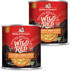 Stella & Chewy's Wild Red Grain-Free Chicken & Beef Stew Wet Dog Food, 10-oz can, bundle of 12 