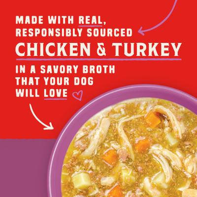 Show full view: Stella & Chewy's Wild Red Grain-Free Chicken & Turkey Stew Wet Dog Food, 10-oz can, case of 6 slide 4 of 10