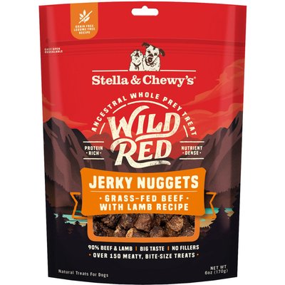 Stella & Chewy's Stella & Chewy's Wild Red Jerky Nuggets Beef & Lamb Recipe Grain-Free Dog Treats, 6-oz bag