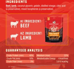 Stella & Chewy's Wild Red Jerky Nuggets Beef & Lamb Recipe Grain-Free Dog Treats, 6-oz bag slide 2 of 7