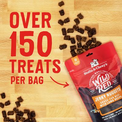 Show full view: Stella & Chewy's Wild Red Jerky Nuggets Beef & Lamb Recipe Grain-Free Dog Treats, 6-oz bag slide 5 of 10