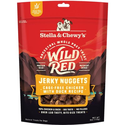 Stella & Chewy's Stella & Chewy's Wild Red Jerky Nuggets Chicken & Duck Recipe Grain-Free Dog Treats, 6-oz bag