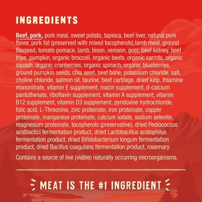 Stella & Chewy's Wild Red Raw Blend Kibble Grain-Free Red Meat Recipe Dry Dog Food