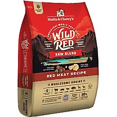 Stella & Chewy's Wild Red Raw Blend Kibble Wholesome Grains Red Meat Recipe Dry Dog Food, 21-lb bag