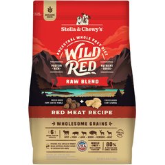 Stella & Chewy's Wild Red Raw Blend Kibble Wholesome Grains Red Meat Recipe Dry Dog Food, 3.5-lb bag