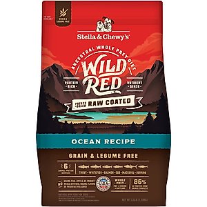Stella & Chewy's Wild Red Raw Coated Kibble Grain-Free Ocean Recipe Dry Dog Food, 3.5-lb bag