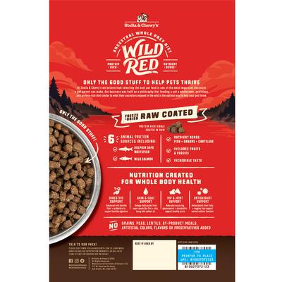 Show full view: Stella & Chewy's Wild Red Raw Coated Kibble Grain-Free Ocean Recipe Dry Dog Food, 3.5-lb bag slide 3 of 12