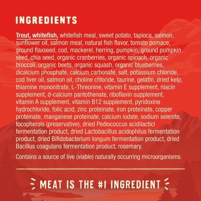 Show full view: Stella & Chewy's Wild Red Raw Coated Kibble Grain-Free Ocean Recipe Dry Dog Food, 3.5-lb bag slide 6 of 12