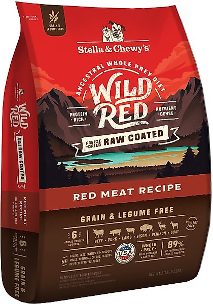 Stella & Chewy's Wild Red Raw Coated Kibble Grain-Free Red Meat Recipe Dry Dog Food