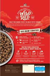 Stella & Chewy's Wild Red Raw Coated Kibble Grain-Free Red Meat Recipe Dry Dog Food, 21-lb bag slide 2 of 9