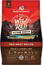 Stella & Chewy's Wild Red Raw Coated Kibble Grain-Free Red Meat Recipe Dry Dog Food, 3.5-lb bag