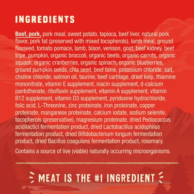 Show full view: Stella & Chewy's Wild Red Raw Coated Kibble Grain-Free Red Meat Recipe Dry Dog Food, 3.5-lb bag slide 6 of 12