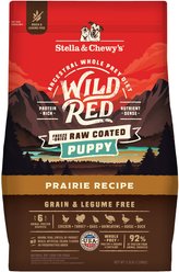 Stella & Chewy's Wild Red Raw Coated Kibble Puppy Grain-Free Prairie Recipe Dry Dog Food, 3.5-lb bag