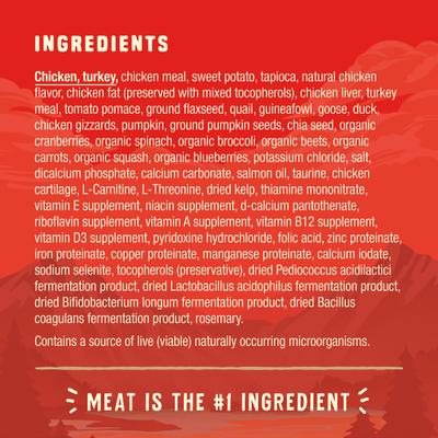 Show full view: Stella & Chewy's Wild Red Raw Coated Kibble Puppy Grain-Free Prairie Recipe Dry Dog Food, 3.5-lb bag slide 6 of 12