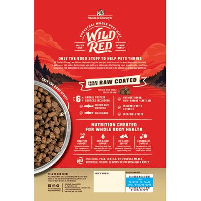 Show full view: Stella & Chewy's Wild Red Raw Coated Kibble Wholesome Grains Ocean Recipe Dry Dog Food, 21-lb bag slide 3 of 12