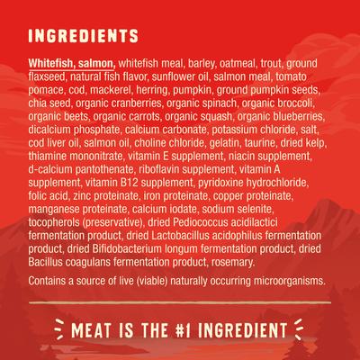 Show full view: Stella & Chewy's Wild Red Raw Coated Kibble Wholesome Grains Ocean Recipe Dry Dog Food, 21-lb bag slide 6 of 12