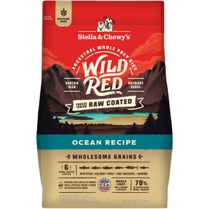 Stella & Chewy's Wild Red Raw Coated Kibble Wholesome Grains Ocean Recipe Dry Dog Food, 3.5-lb bag