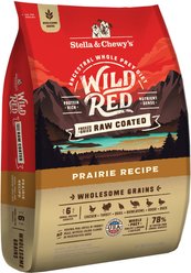 Stella & Chewy's Wild Red Raw Coated Kibble Wholesome Grains Prairie Recipe Dry Dog Food, 21-lb bag