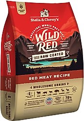 Stella & Chewy's Wild Red Raw Coated Kibble Wholesome Grains Red Meat Recipe Dry Dog Food, 21-lb bag