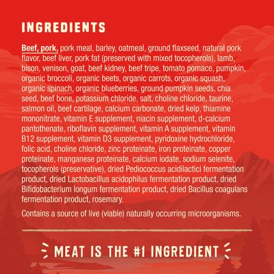 Show full view: Stella & Chewy's Wild Red Raw Coated Kibble Wholesome Grains Red Meat Recipe Dry Dog Food, 21-lb bag slide 6 of 12