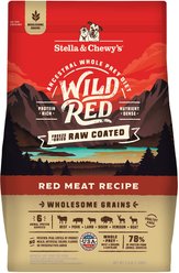 Stella & Chewy's Wild Red Raw Coated Kibble Wholesome Grains Red Meat Recipe Dry Dog Food, 3.5-lb bag