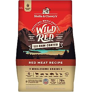 Stella & Chewy's Wild Red Raw Coated Kibble Wholesome Grains Red Meat Recipe Dry Dog Food, 3.5-lb bag