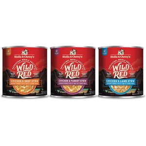 Stella & Chewy's Wild Red Variety Pack Grain-Free Wet Dog Food, 10-oz can, case of 3
