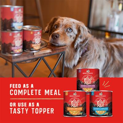 Show full view: Stella & Chewy's Wild Red Variety Pack Grain-Free Wet Dog Food, 10-oz can, case of 3 slide 8 of 10