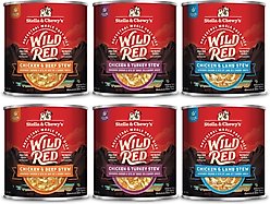 Stella & Chewy's Wild Red Variety Pack Grain-Free Wet Dog Food, 10-oz can, bundle of 6 