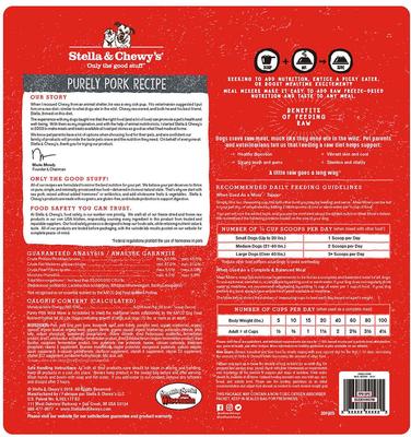 Show full view: Stella & Chewy's Wild Red Variety Pack Wet Food + Meal Mixers Purely Pork Freeze-Dried Dog Food Topper  slide 3 of 9