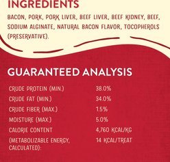 Stella & Chewy's Wild Weenies Bac'n Me Crazy Recipe Freeze-Dried Raw Dog Treats, 3-oz bag slide 2 of 7