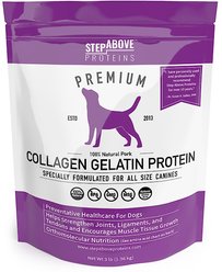 Step Above Proteins Natural Pork Collagen Gelatin Protein Dog Supplement, 3-lb bag