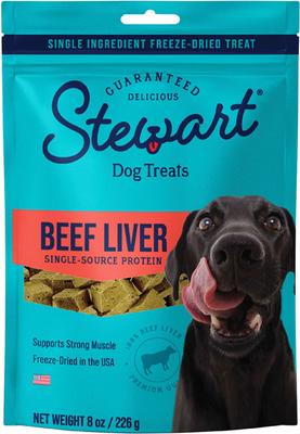 Show full view: Stewart Beef Liver, 21-oz tub + Beef Liver Freeze-Dried Dog Treats, 8-oz pouch slide 6 of 10