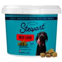Stewart Beef Liver Single Ingredient Freeze-Dried Raw Dog Treats, 21-oz tub