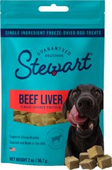 Stewart Beef Liver Single Ingredient Freeze-Dried Raw Dog Treats, 2-oz bag