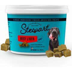 Stewart Beef Liver Single Ingredient Freeze-Dried Raw Dog Treats, 2-oz tub