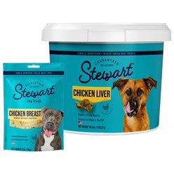 Stewart Chicken Liver + Chicken Breast Freeze-Dried Dog Treats