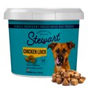 Stewart Chicken Liver Single Ingredient Freeze-Dried Raw Dog Treats, 16.8-oz tub