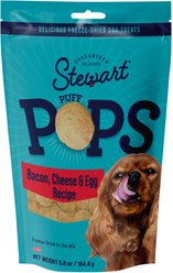 Stewart PuffPops Bacon, Egg & Cheese Recipe Freeze-Dried Dog Treats, 5.8-oz pouch