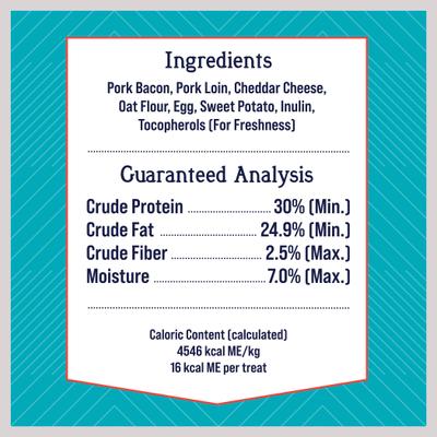 Show full view: Stewart PuffPops Bacon, Egg & Cheese Recipe Freeze-Dried Dog Treats, 5.8-oz pouch slide 3 of 11