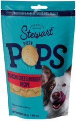 Stewart PuffPops Cheeseburger Recipe Freeze-Dried Dog Treats, 5.8-oz pouch