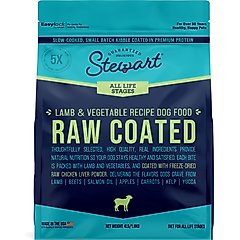 Stewart Raw Coated Lamb Limited-Ingredient Adult Freeze-Dried Dog Food, 4-lb bag