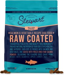 Stewart Raw Coated Salmon Flavor Limited-Ingredient Freeze-Dried Dog Food, 10-lb bag