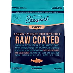Stewart Raw Coated Salmon Limited-Ingredient Puppy Freeze-Dried Dog Food, 4-lb bag