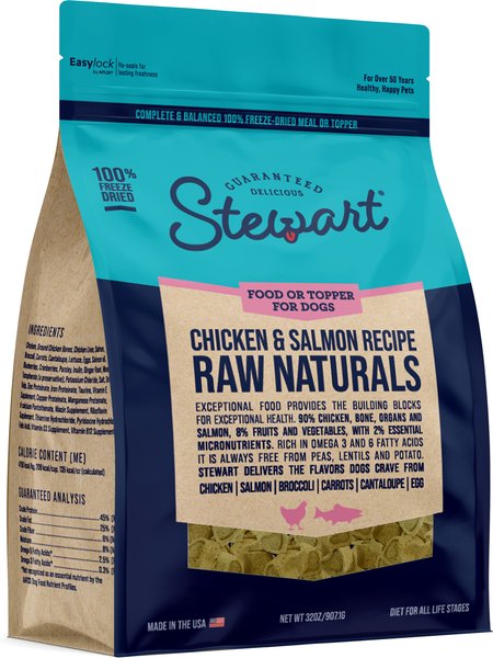 Stewart Raw Naturals Chicken & Salmon Flavor Limited-Ingredient Freeze-Dried Dog Food
