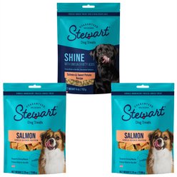 Stewart Shine Salmon & Sweet Potato + Stewart Wild Salmon Freeze-Dried Dog Treats, 2.75-oz pouch, 2 count