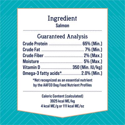 Show full view: Stewart Shine Salmon & Sweet Potato + Stewart Wild Salmon Freeze-Dried Dog Treats, 2.75-oz pouch, 2 count slide 6 of 10