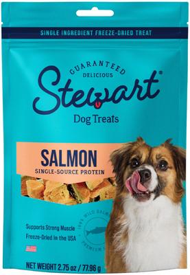 Show full view: Stewart Shine Salmon & Sweet Potato + Stewart Wild Salmon Freeze-Dried Dog Treats, 2.75-oz pouch, 2 count slide 5 of 10