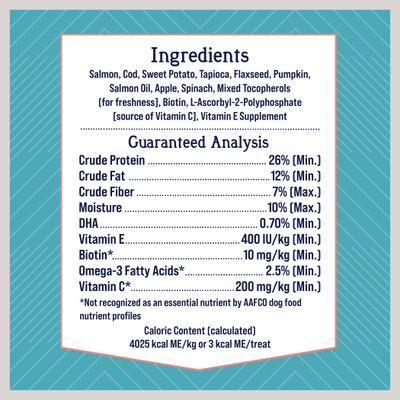 Show full view: Stewart Shine Salmon & Sweet Potato + Stewart Wild Salmon Freeze-Dried Dog Treats, 2.75-oz pouch, 2 count slide 3 of 10